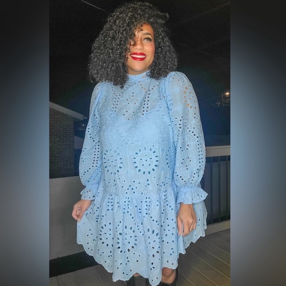 Eloquii Eyelet Easy Dress - Picture 5 of 8